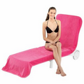 Velour Chaise Lounge Chair Cover (Color Embroidered)